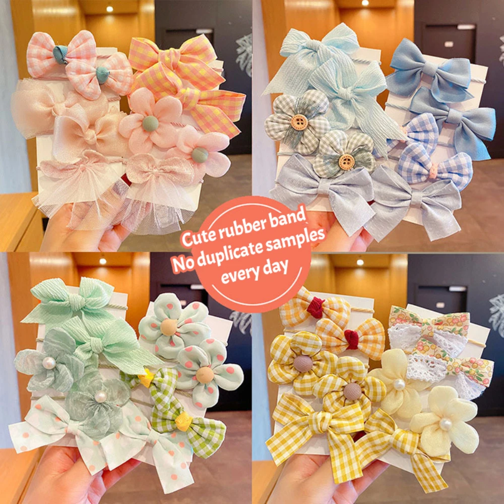 10 Pieces/bag Cute Hair Band Children's Rubber Band Baby's Hair Rope Girls' Flower Bow Hair Accessories Ponytail Headdress
10 Pieces/bag Cute Hair Band Children's Rubber Band Baby's Hair Rope Girls' Flower Bow Hair Accessories Ponytail Headdress