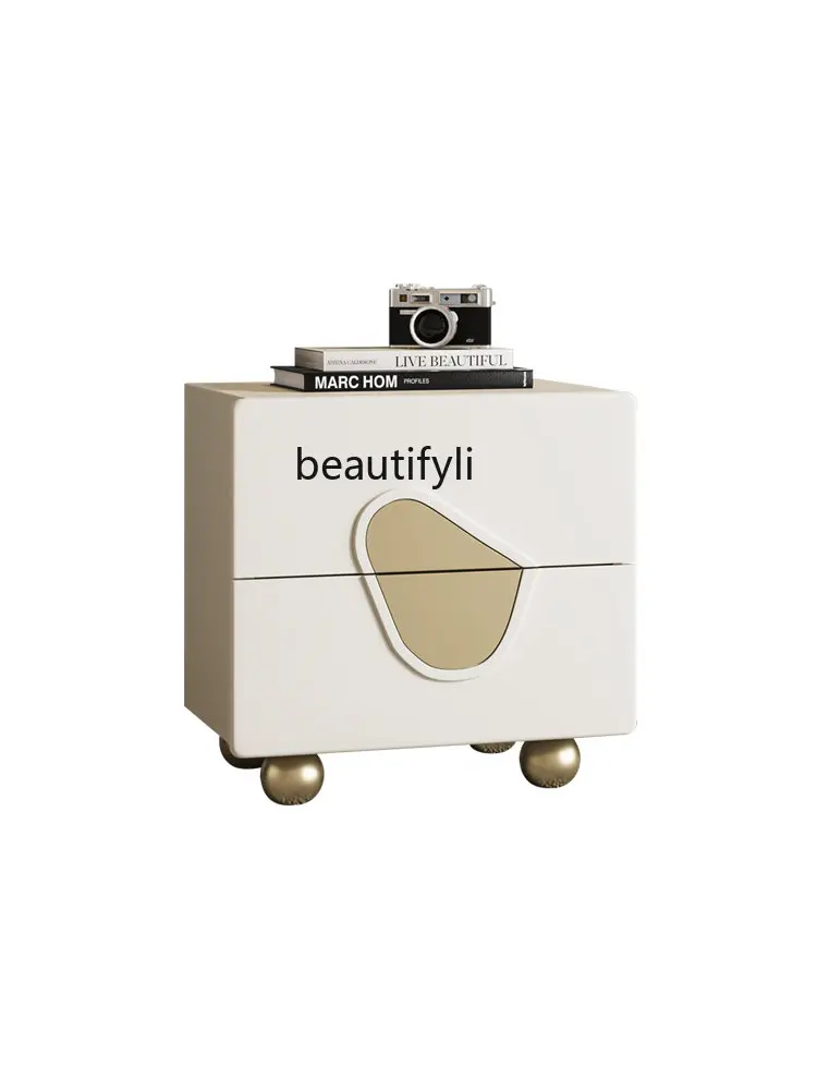 Cream Style Creative Bedside Table Solid Wood Simplicity Modern Bedroom and Household Paint Storage Cabinet furniture
Cream Style Creative Bedside Table Solid Wood Simplicity Modern Bedroom and Household Paint Storage Cabinet furniture
