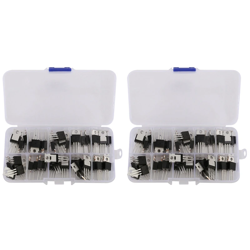 Набор транзисторов серии IRF Mosfet 100 шт 10 типов, включая IRFZ44/510/520/530/540/640/740/840/3205/9540
Набор транзисторов серии IRF Mosfet 100 шт 10 типов, включая IRFZ44/510/520/530/540/640/740/840/3205/9540
