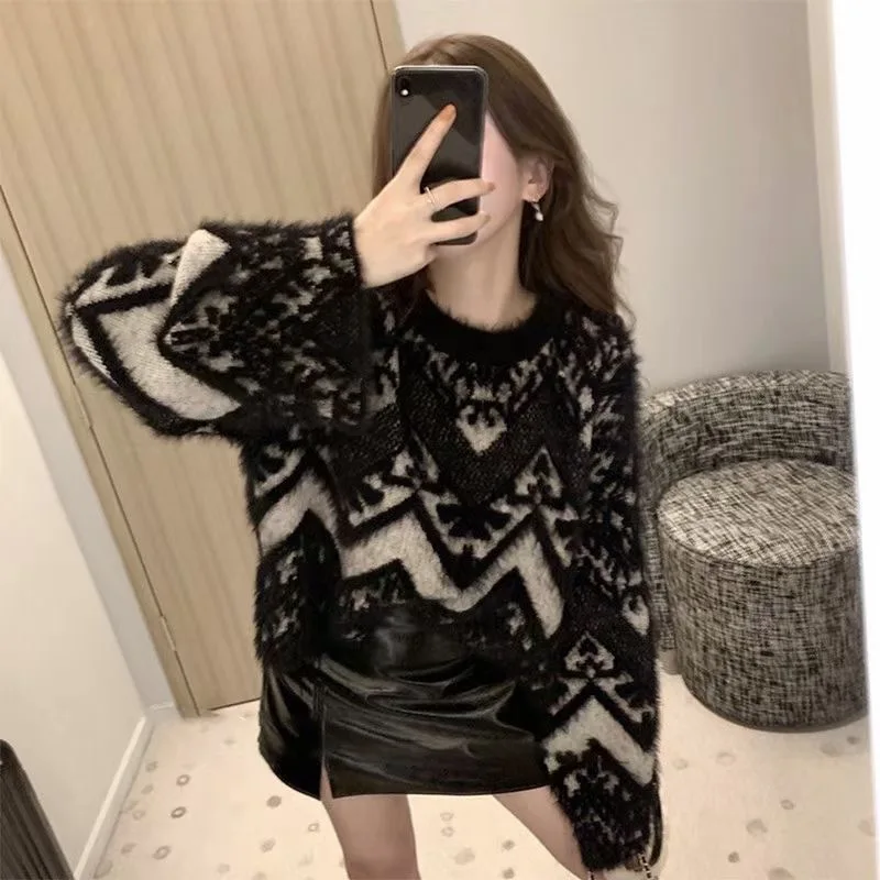 2023 Women Clothing Fashion Sweater O-neck Loose Casual Jumper Pull Femme Vintage Korean Knitted Cropped Pullovers Sueter Mujer
2023 Women Clothing Fashion Sweater O-neck Loose Casual Jumper Pull Femme Vintage Korean Knitted Cropped Pullovers Sueter Mujer