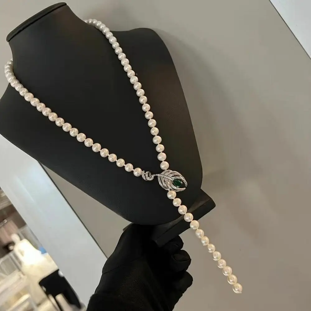 gorgeous 8-9mm south sea round white pearl necklace 24" necklace silver 925 jewelry tassel necklace jewelry
gorgeous 8-9mm south sea round white pearl necklace 24" necklace silver 925 jewelry tassel necklace jewelry