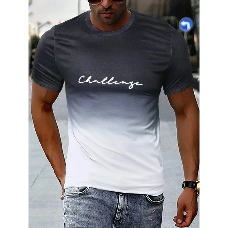 Vintage Men's T-shirts 3D Gradient Print Short-sleeve Tops Summer Casual Street Hip Pop T Shirt Fashion Oversized Loose Clothing
Vintage Men's T-shirts 3D Gradient Print Short-sleeve Tops Summer Casual Street Hip Pop T Shirt Fashion Oversized Loose Clothing