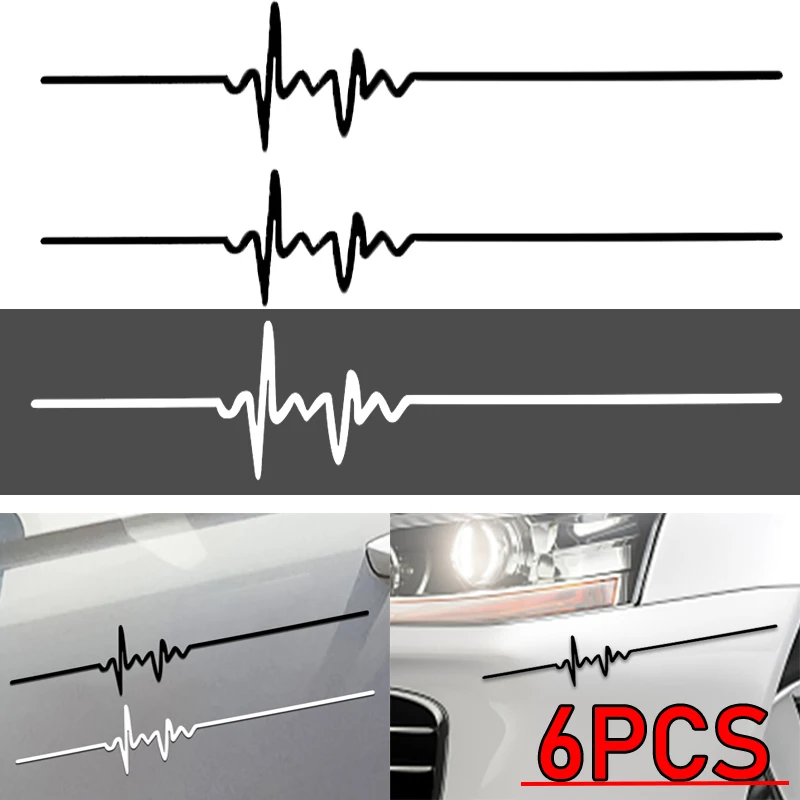 Car Personalized Bumper Self-adhesive Stickers Motorcycle Simple Electrocardiogram Decorative Stickers Car Glass Fashion Decals
Car Personalized Bumper Self-adhesive Stickers Motorcycle Simple Electrocardiogram Decorative Stickers Car Glass Fashion Decals