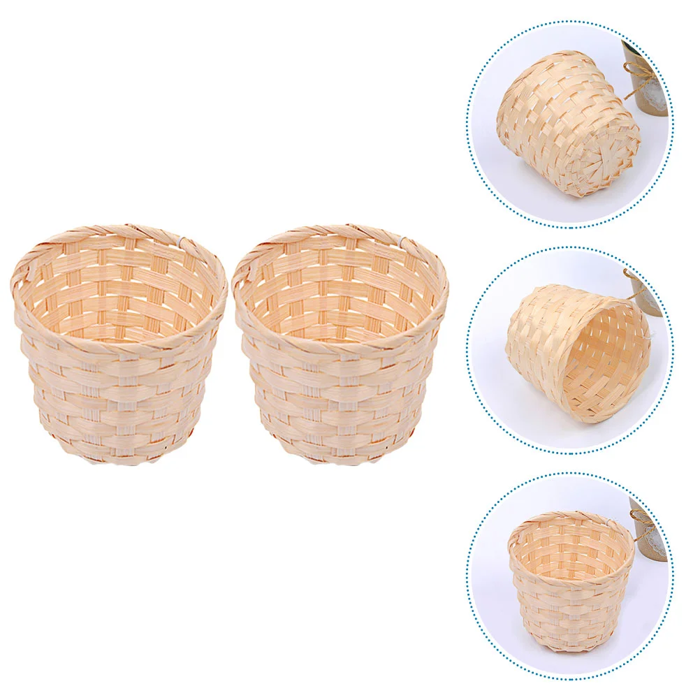 2 Pcs Household Storage Basket Trash Can Kitchen Organizer Bamboo Weaving Multi-function
2 Pcs Household Storage Basket Trash Can Kitchen Organizer Bamboo Weaving Multi-function