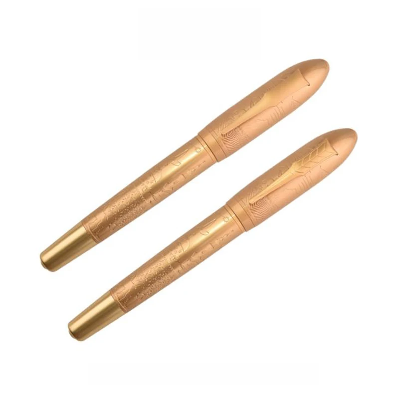 

Fuliwen Complete Copper Barrel Metal Elegant Fountain Pen Broad Nib 0.7mm Ink Pen Luxurious Writing Gift Pen Set