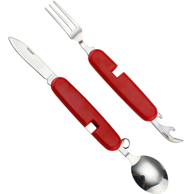 Foldable Tableware Knife Spoon Fork Camping Knife Fork Spoon Combination Tableware Outdoor Portable Multifunctional
Foldable Tableware Knife Spoon Fork Camping Knife Fork Spoon Combination Tableware Outdoor Portable Multifunctional