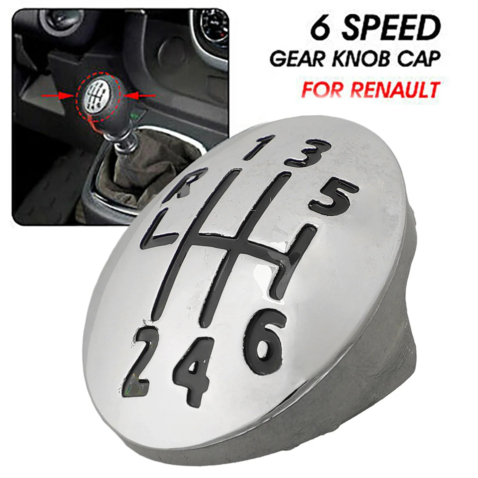 Lever Cap Cover Gear Knob Cap Plastic For Renault Clio Megane Scenic Practical To Use Shift Knob Chrome Accessories
Lever Cap Cover Gear Knob Cap Plastic For Renault Clio Megane Scenic Practical To Use Shift Knob Chrome Accessories