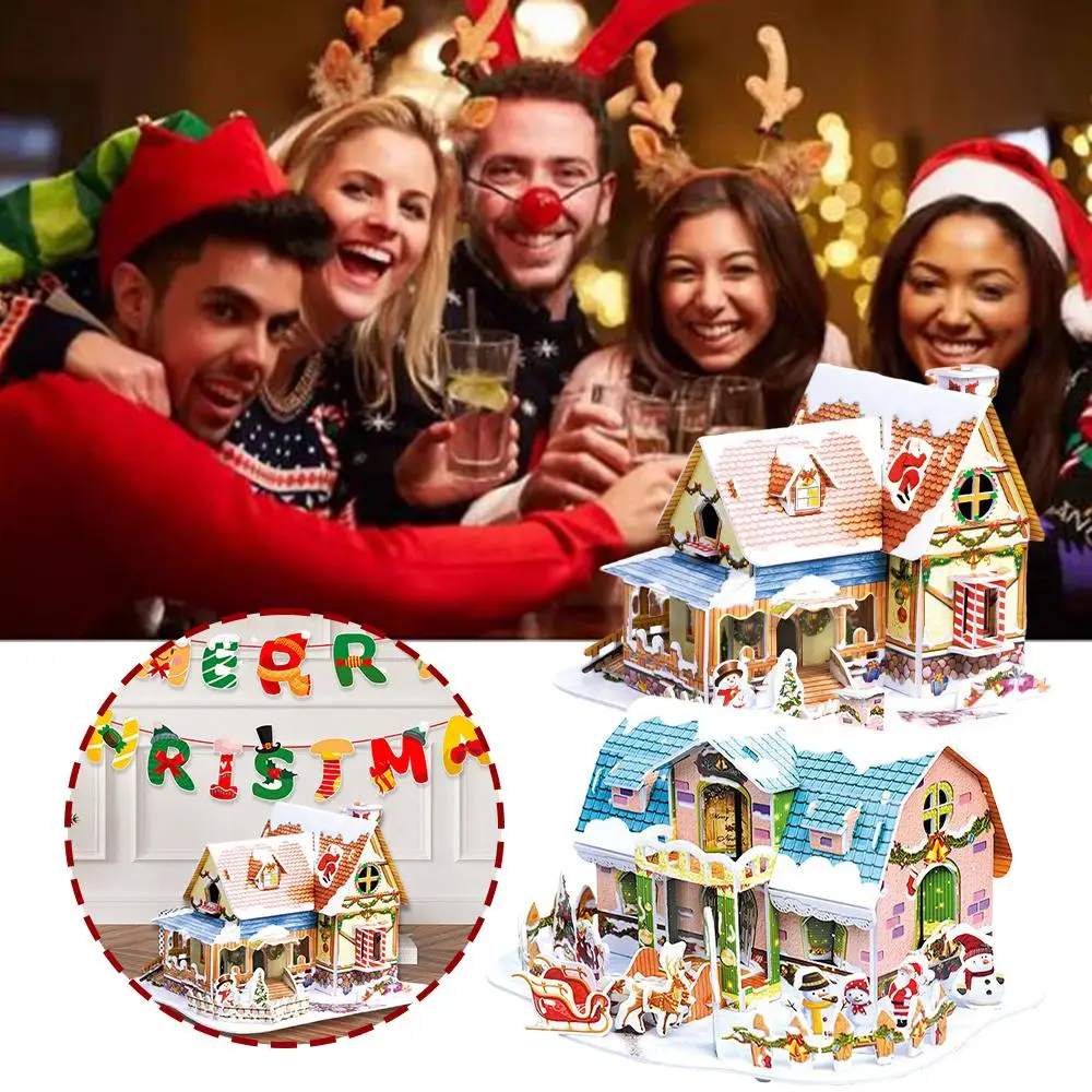 3D Puzzle Paper Model Assemble Toy Rural Villa Gift DIY Toy Birthday Christmas Bungalow Child Holiday P9O5
3D Puzzle Paper Model Assemble Toy Rural Villa Gift DIY Toy Birthday Christmas Bungalow Child Holiday P9O5