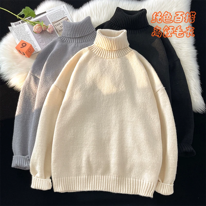 Retro Turtleneck Men Sweaters Warm Solid Oversized Knitted Pullovers Fashion Brand Autumn Winter Jumpers Casual Male Knitwear
Retro Turtleneck Men Sweaters Warm Solid Oversized Knitted Pullovers Fashion Brand Autumn Winter Jumpers Casual Male Knitwear