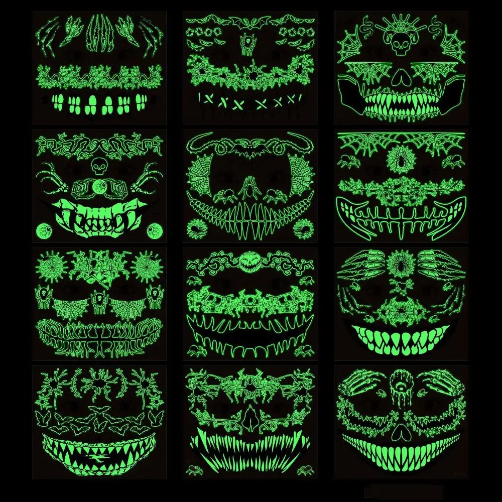 Cobwebs Halloween Luminous Tattoo Sticker Ghost Scar Water Transfer Stickers Scary Fake Tattoo Body Art Decals Women Men
Cobwebs Halloween Luminous Tattoo Sticker Ghost Scar Water Transfer Stickers Scary Fake Tattoo Body Art Decals Women Men