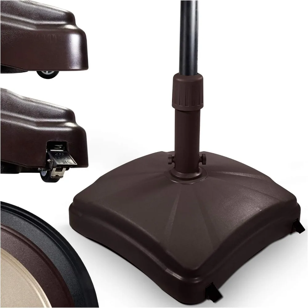 Outdoor Umbrella Stand w/ Easy Rolling Base (up to 125lb) Heavy Duty Universal Design for Weighted Commercial Patio
Outdoor Umbrella Stand w/ Easy Rolling Base (up to 125lb) Heavy Duty Universal Design for Weighted Commercial Patio