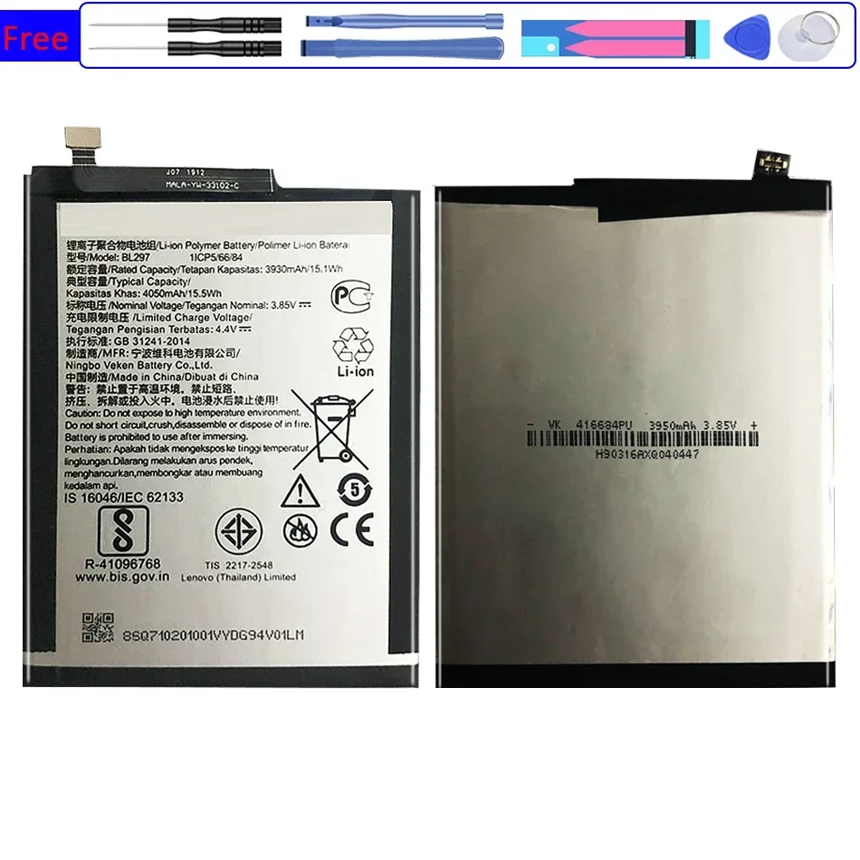 High Quality 4050mAh BL297 Battery for Lenovo K5 Pro K5Pro L38111 L38041 Z6 Lite Z6Lite 6.3 Inch Cell Phone Batteries +Tools
High Quality 4050mAh BL297 Battery for Lenovo K5 Pro K5Pro L38111 L38041 Z6 Lite Z6Lite 6.3 Inch Cell Phone Batteries +Tools