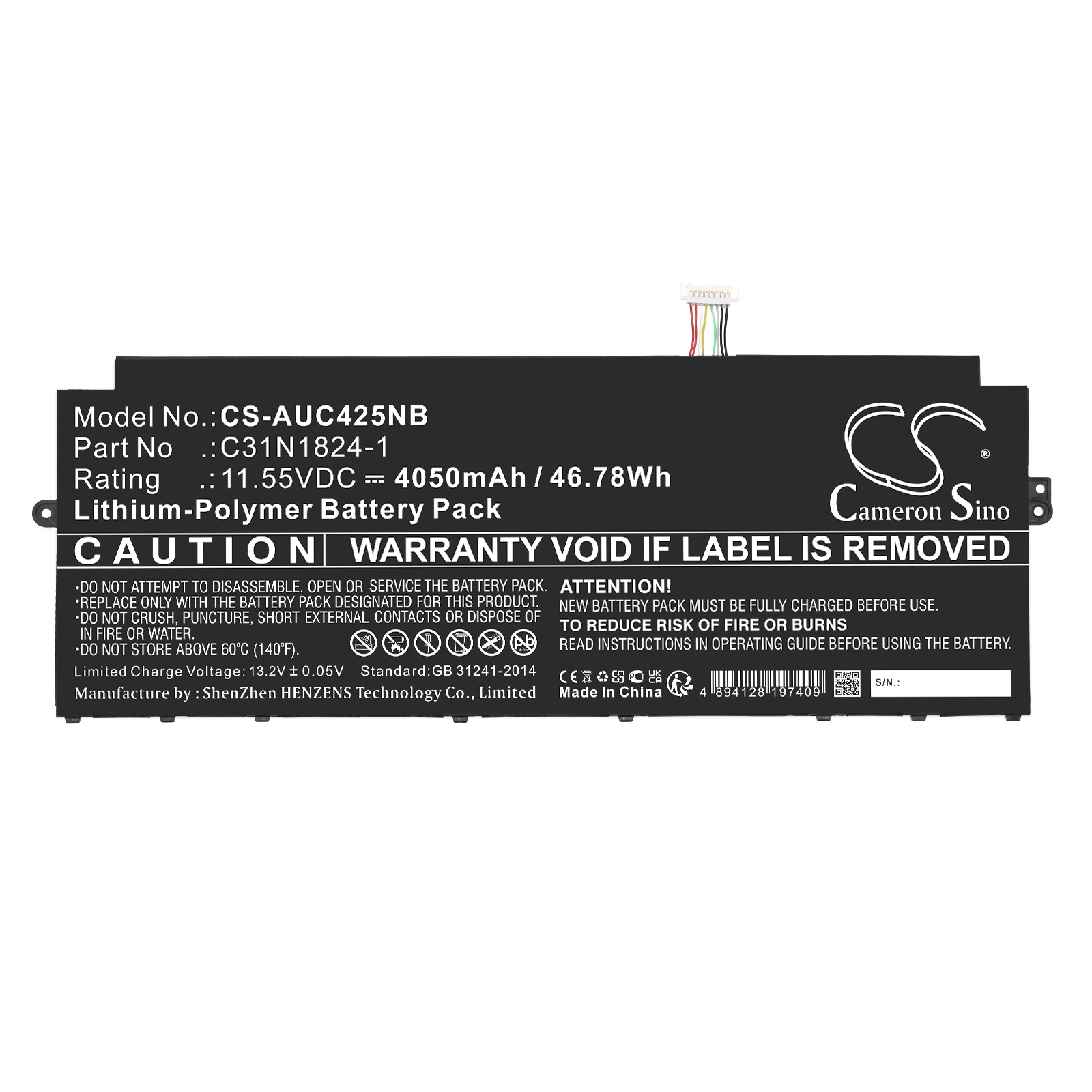 Notebook, Laptop 4050mAh Battery for Flip C433TA-AJ0065 C425TA-AJ0058 Flip C433TA-AJ0046 CX5400FMA Flip C433TA-AJ0042 C433TA
Notebook, Laptop 4050mAh Battery for Flip C433TA-AJ0065 C425TA-AJ0058 Flip C433TA-AJ0046 CX5400FMA Flip C433TA-AJ0042 C433TA