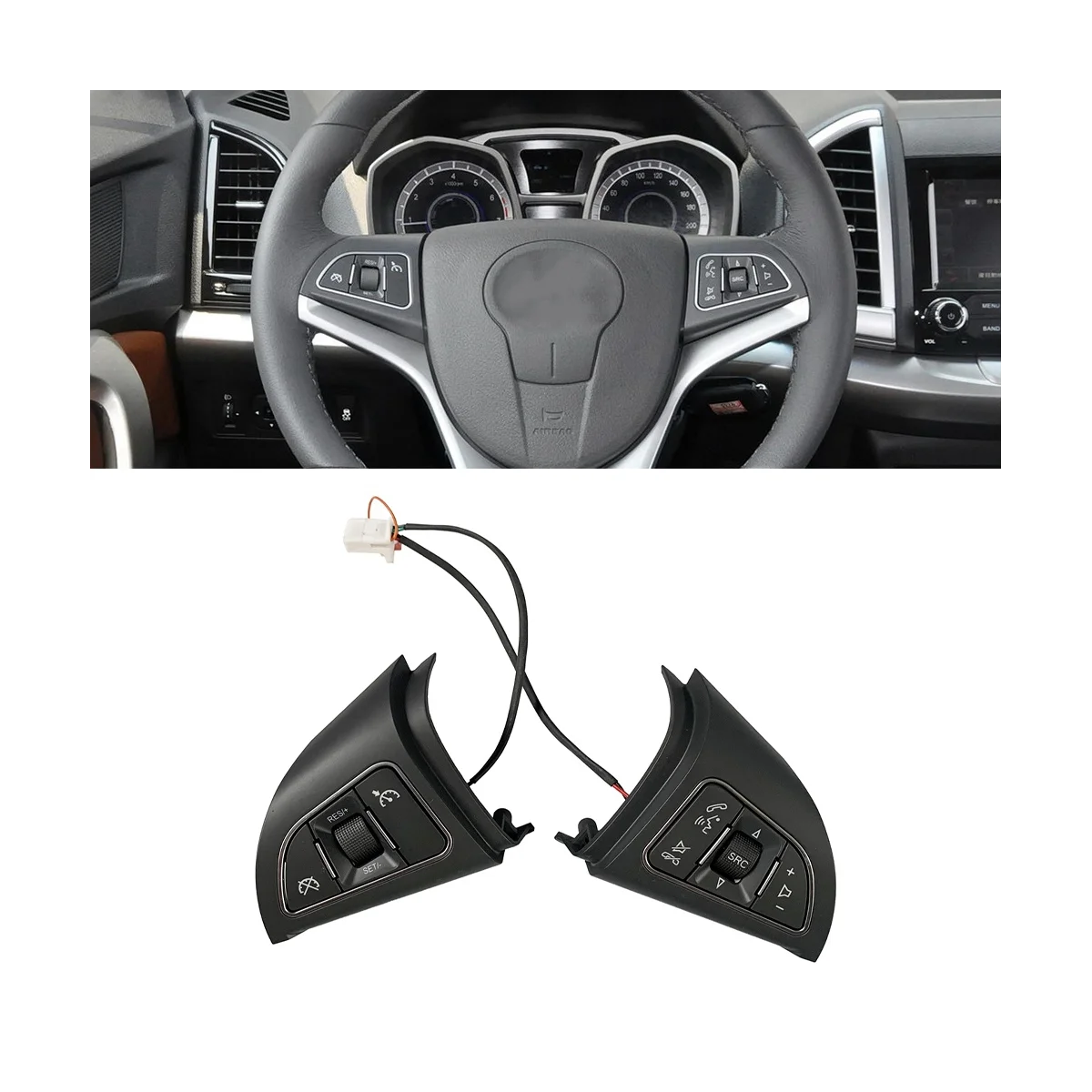Кнопки на руль автомобиля, Bluetooth телефон, круиз-контроль, кнопка дистанционного управления для JAC S3 2014-2016
Кнопки на руль автомобиля, Bluetooth телефон, круиз-контроль, кнопка дистанционного управления для JAC S3 2014-2016