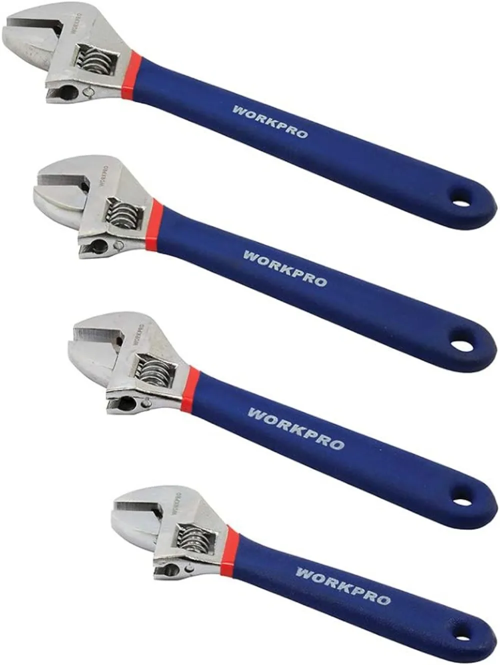 WORKPRO W003205 Adjustable Wrench Set, Chrome Vanadium Steel Construction, Comfort Non-Slip Handles (1 Set)
WORKPRO W003205 Adjustable Wrench Set, Chrome Vanadium Steel Construction, Comfort Non-Slip Handles (1 Set)