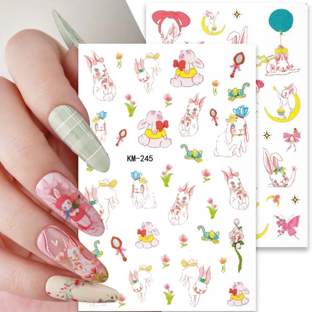 Cartoon Rabbits Nail Stickers Self Adhesive Nails Slider Bow Cat Nail Decorations Tulip Flowers Nail Decals Manicure Accessories
Cartoon Rabbits Nail Stickers Self Adhesive Nails Slider Bow Cat Nail Decorations Tulip Flowers Nail Decals Manicure Accessories