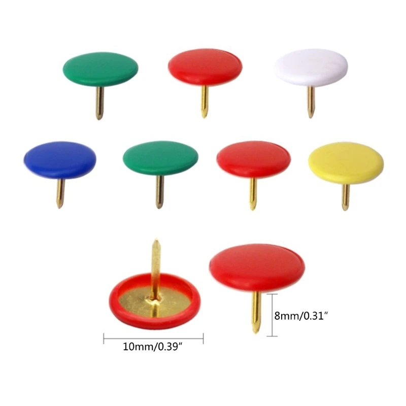 Y5GE Colors Thumb Tacks 100 Count Roundness Push Pins Decorative Tacks for Corkboard
Y5GE Colors Thumb Tacks 100 Count Roundness Push Pins Decorative Tacks for Corkboard