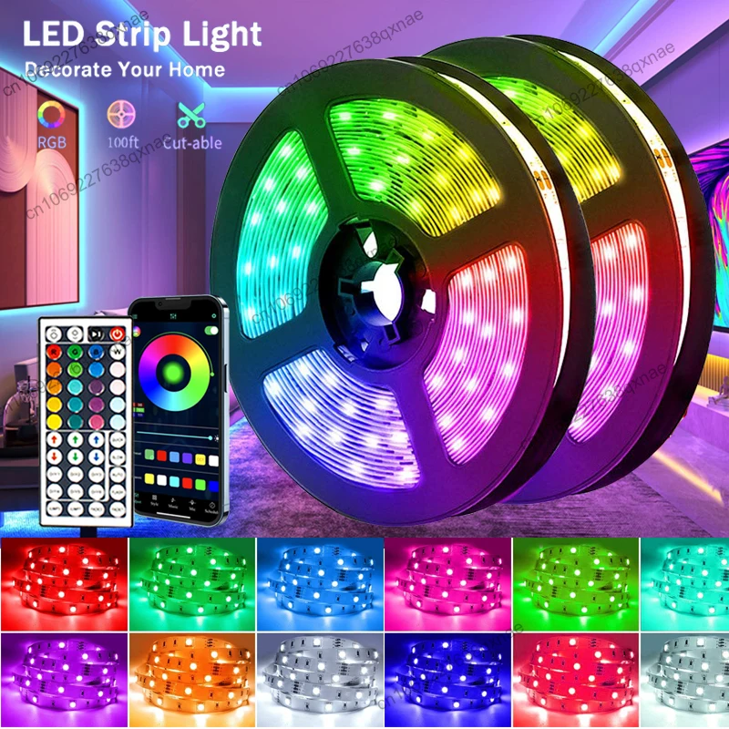 

Color RGB 5050 LED Strip Bluetooth Tape Decor for Room LED 10m 15m 20m 30m PC TV backlight Neon LED Lighting Cветодиодная лента