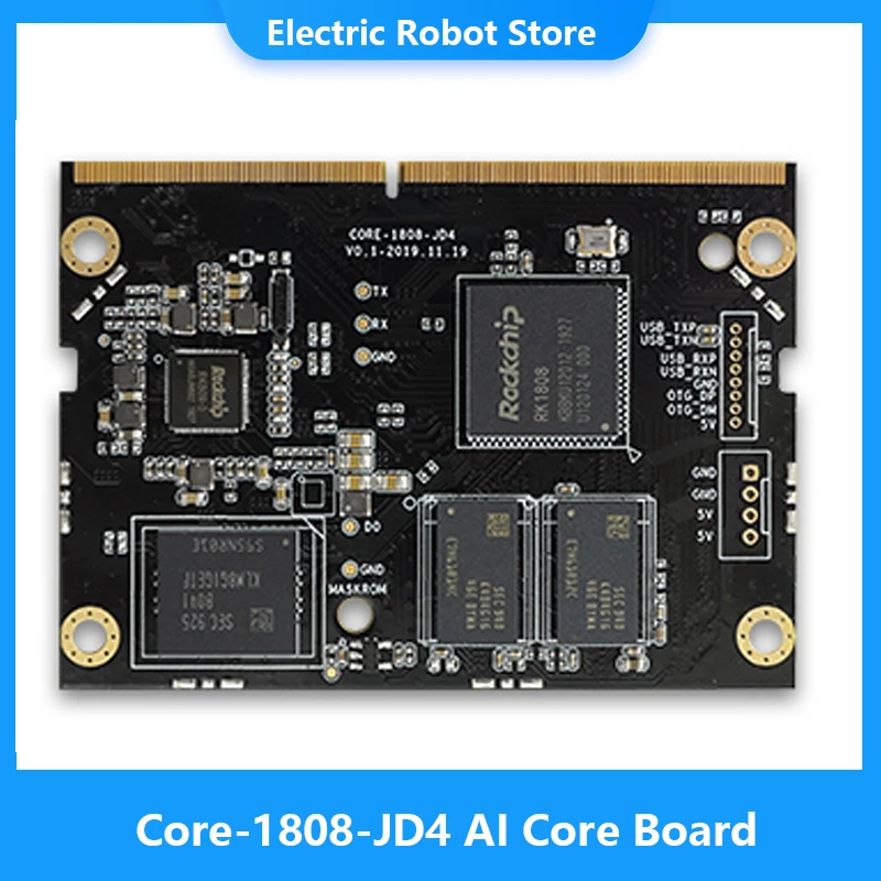 

Firefly Core-1808-JD4 Artificial Intelligence Core Board RK1808 Linux Microcontroller AI Development Board