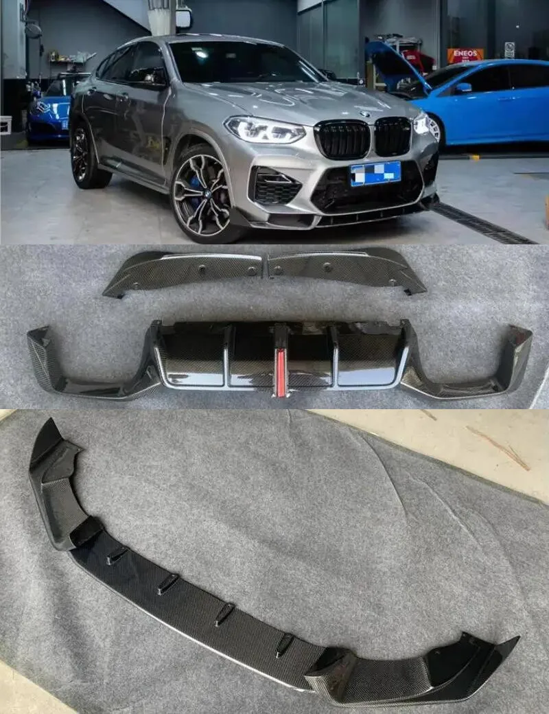 Задний диффузор из углеродного волокна для BMW G01 X3 G02 X4 F97 X3M F98 X4M, спойлер для багажника, передний бампер, комплект для боди-юбки
Задний диффузор из углеродного волокна для BMW G01 X3 G02 X4 F97 X3M F98 X4M, спойлер для багажника, передний бампер, комплект для боди-юбки
