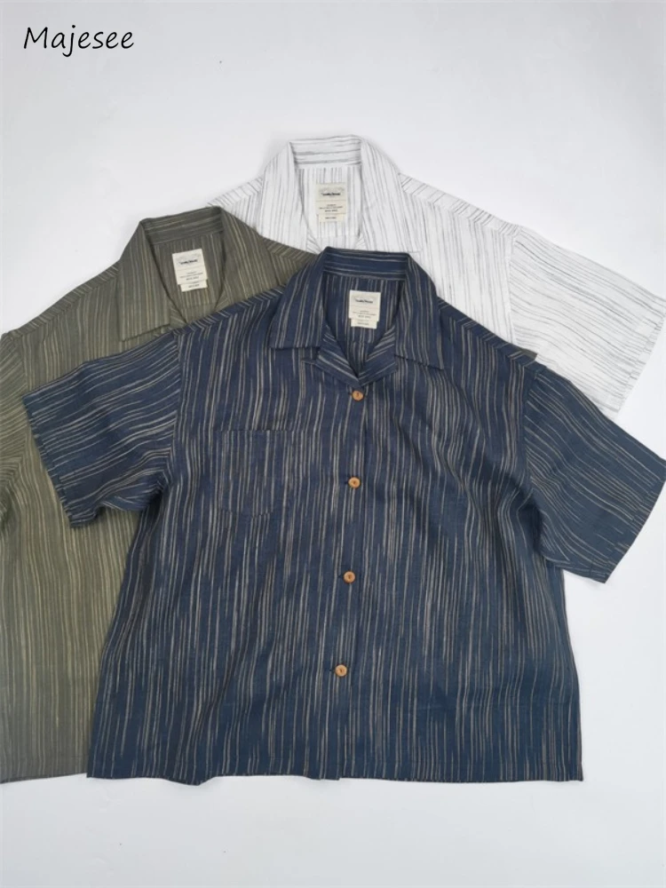 Striped Shirts Men Advanced Handsome Summer Cool Youthful Vitality Korean Style Daily Teenagers All-match Comfortable Stylish
Striped Shirts Men Advanced Handsome Summer Cool Youthful Vitality Korean Style Daily Teenagers All-match Comfortable Stylish