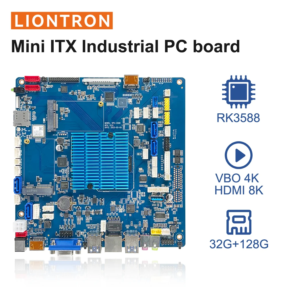 Liontron Rockchip RK3588 Processor Linux diy board android motherboard VBO 4K HDMI 8K ITX Mini PC X86 Industrial computer
Liontron Rockchip RK3588 Processor Linux diy board android motherboard VBO 4K HDMI 8K ITX Mini PC X86 Industrial computer
