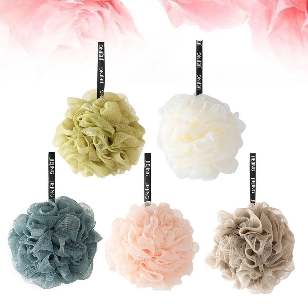 5 Pcs Bathroom Accessories Mesh Nets Ball Bath Sponge Shower Body Scrubber for Women
5 Pcs Bathroom Accessories Mesh Nets Ball Bath Sponge Shower Body Scrubber for Women