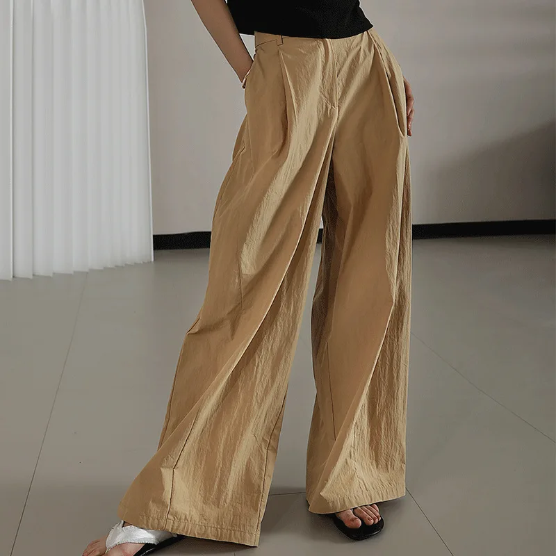 SuperAen Korean Design Thin Summer Pants Solid High Waist Casual Wide Leg Solid Color Long Pants
SuperAen Korean Design Thin Summer Pants Solid High Waist Casual Wide Leg Solid Color Long Pants