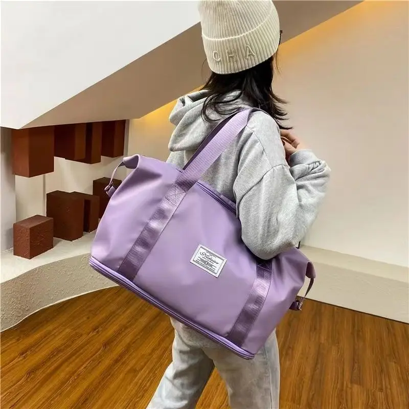 

Travel Bag Carry On Travel Duffle Bag Nylon Waterproof Sports Gym Tote Bags for Women Large Capacity Storage Luggage Handbag