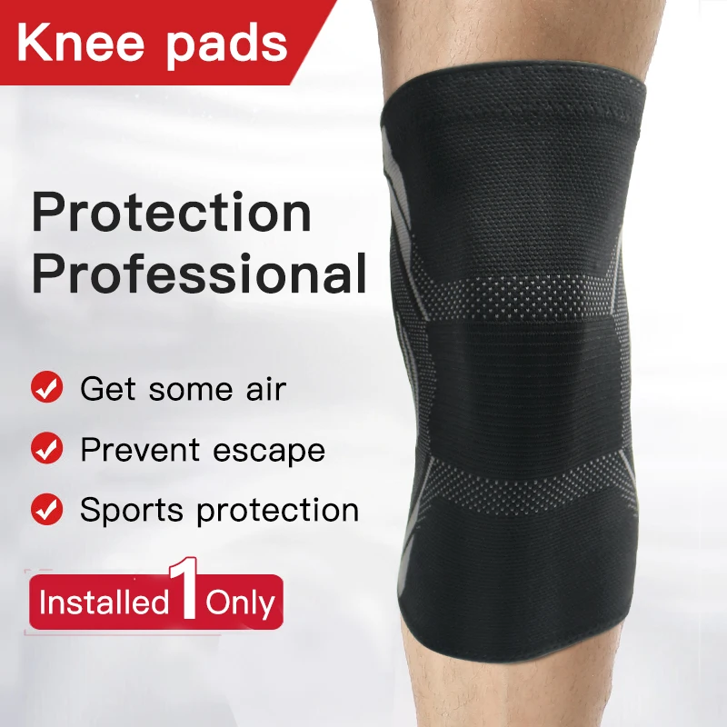 

New 1 Pc Knee Pads Sports Compression Knee Pads Knee Support Protectors Comfortable Knee Protection Fitness Sports Protection