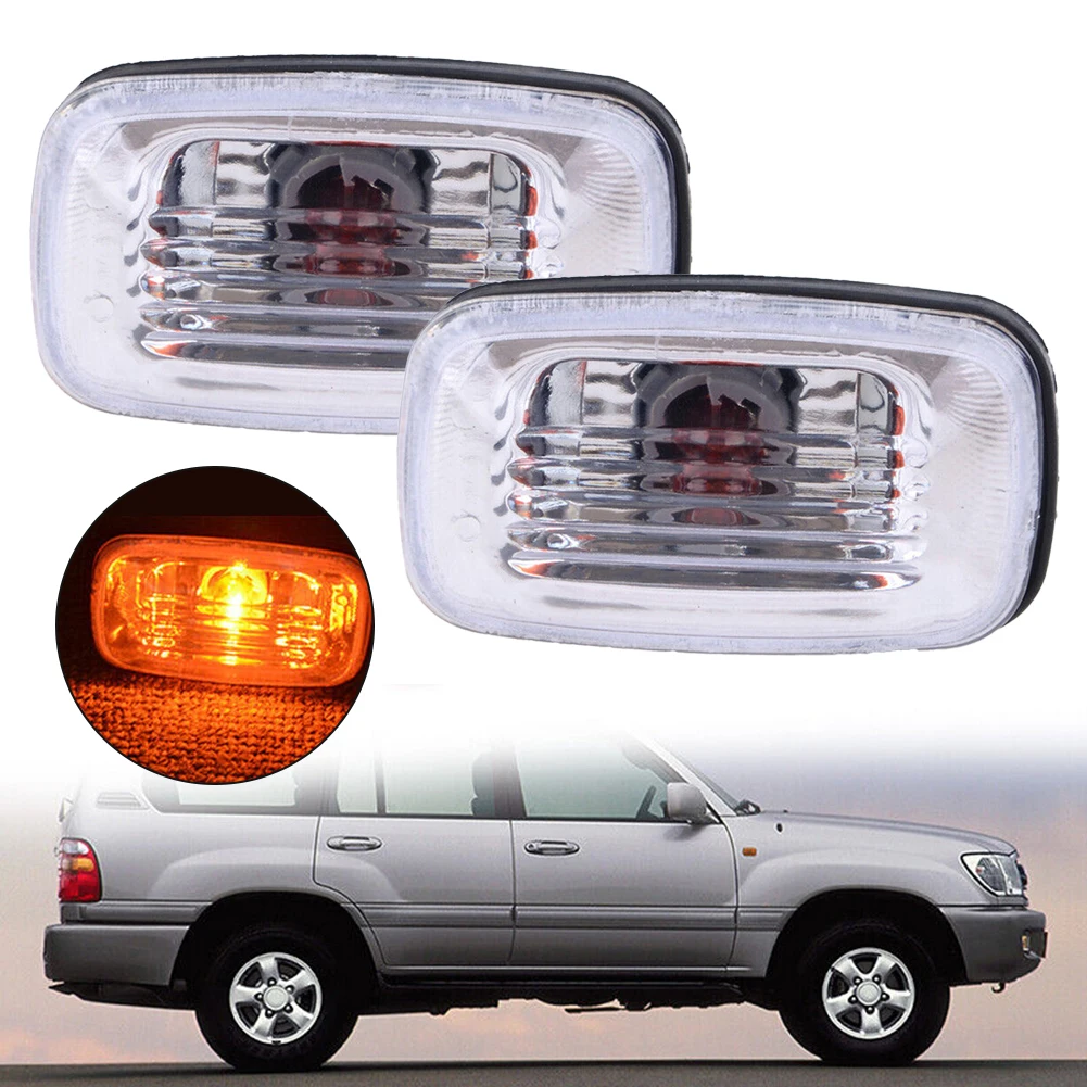 1PC/2PCS Car Front Bumper Side Marker Turn Signal Lamp For Toyota For Cruiser For Hilux 2WD 4WD For Surf 130 OEM LC100 98-07
1PC/2PCS Car Front Bumper Side Marker Turn Signal Lamp For Toyota For Cruiser For Hilux 2WD 4WD For Surf 130 OEM LC100 98-07