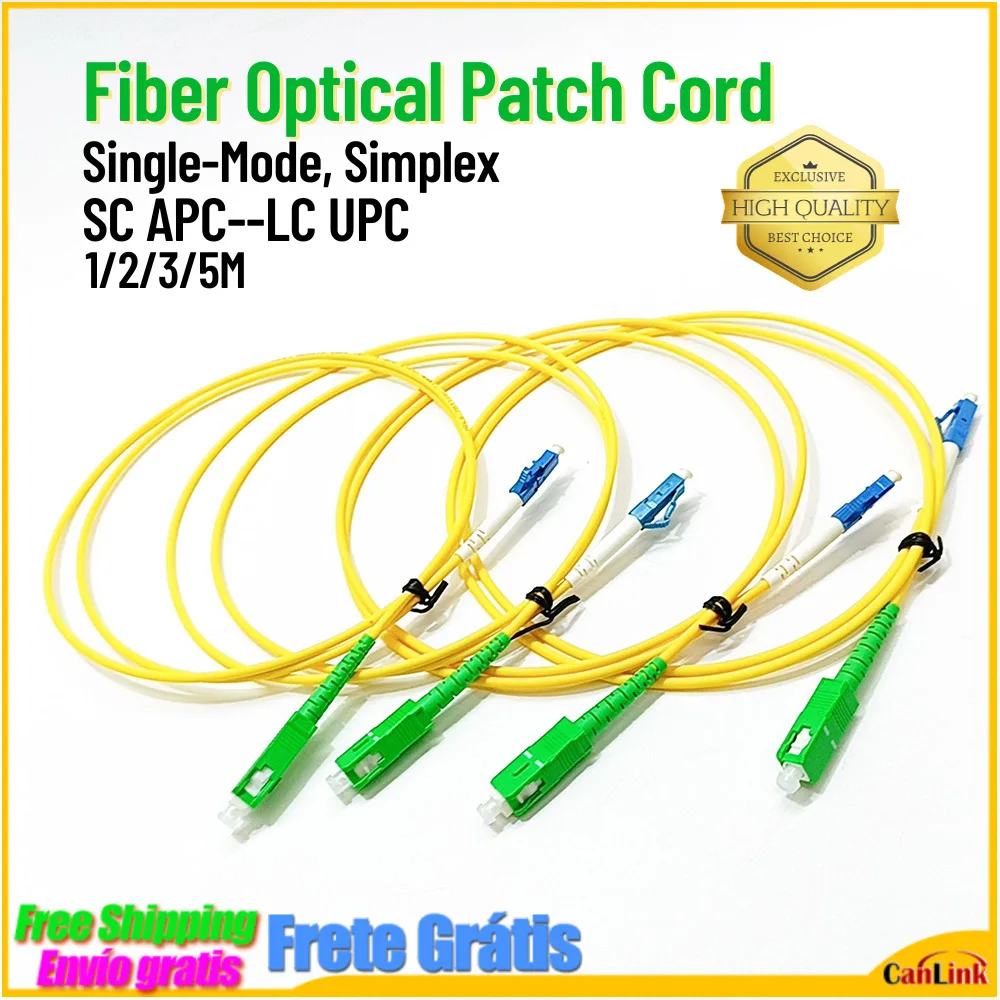 10pcs/lot Simplex SC/APC-LC/UPC Fiber Optic Patch Cord Cable 1m/2m/3m/5m/10m Fiber Optic Jumper Cable 3.0mm Patch Cord
10pcs/lot Simplex SC/APC-LC/UPC Fiber Optic Patch Cord Cable 1m/2m/3m/5m/10m Fiber Optic Jumper Cable 3.0mm Patch Cord