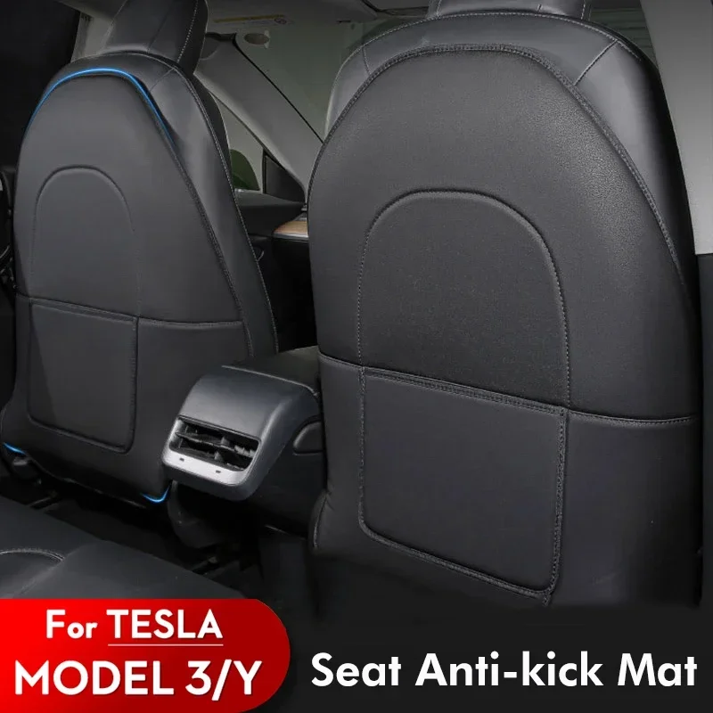 For Tesla Model 3 / Y Seat Back Protective Mat Leather Car Anti Kick Pad Protector Child Anti Dirty Car Interior Accessories
For Tesla Model 3 / Y Seat Back Protective Mat Leather Car Anti Kick Pad Protector Child Anti Dirty Car Interior Accessories