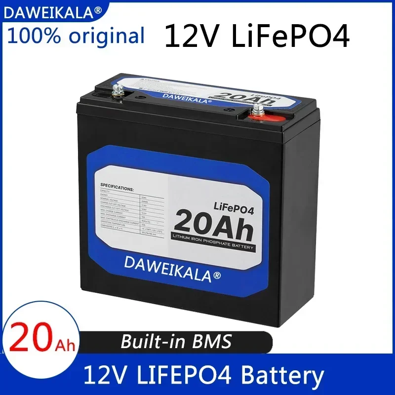 New 12V 20Ah LiFePo4 Battery Lithium Iron Phosphate 12V 24V LiFePo4 Rechargeable Battery for Kid Scooters Boat Motor No Tax
New 12V 20Ah LiFePo4 Battery Lithium Iron Phosphate 12V 24V LiFePo4 Rechargeable Battery for Kid Scooters Boat Motor No Tax