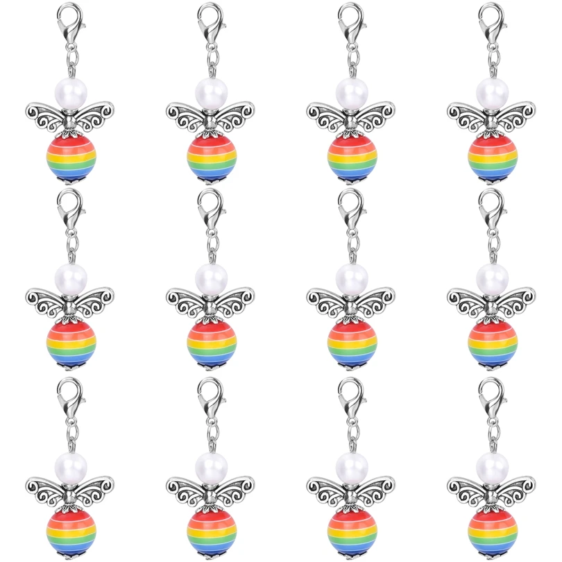 12pcs Mixed Fairy Wings Dancing Angel Charms With Lobster Clasp Color Beads Pendant for Gifts Keychain Handmade Jewelry 43*22mm
12pcs Mixed Fairy Wings Dancing Angel Charms With Lobster Clasp Color Beads Pendant for Gifts Keychain Handmade Jewelry 43*22mm