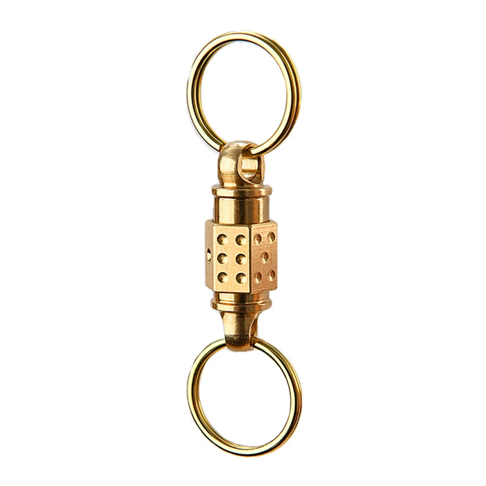 1pc Brass Swivel Gimbal Ring Keychain Quick Release Yellow For Car Key Backpack Connect Multi-purpose
1pc Brass Swivel Gimbal Ring Keychain Quick Release Yellow For Car Key Backpack Connect Multi-purpose