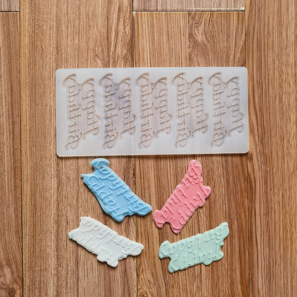 Happy birthday letter chocolate silicone mold DIY candy pudding dessert mold cake decoration plugin kitchen baking utensils
Happy birthday letter chocolate silicone mold DIY candy pudding dessert mold cake decoration plugin kitchen baking utensils