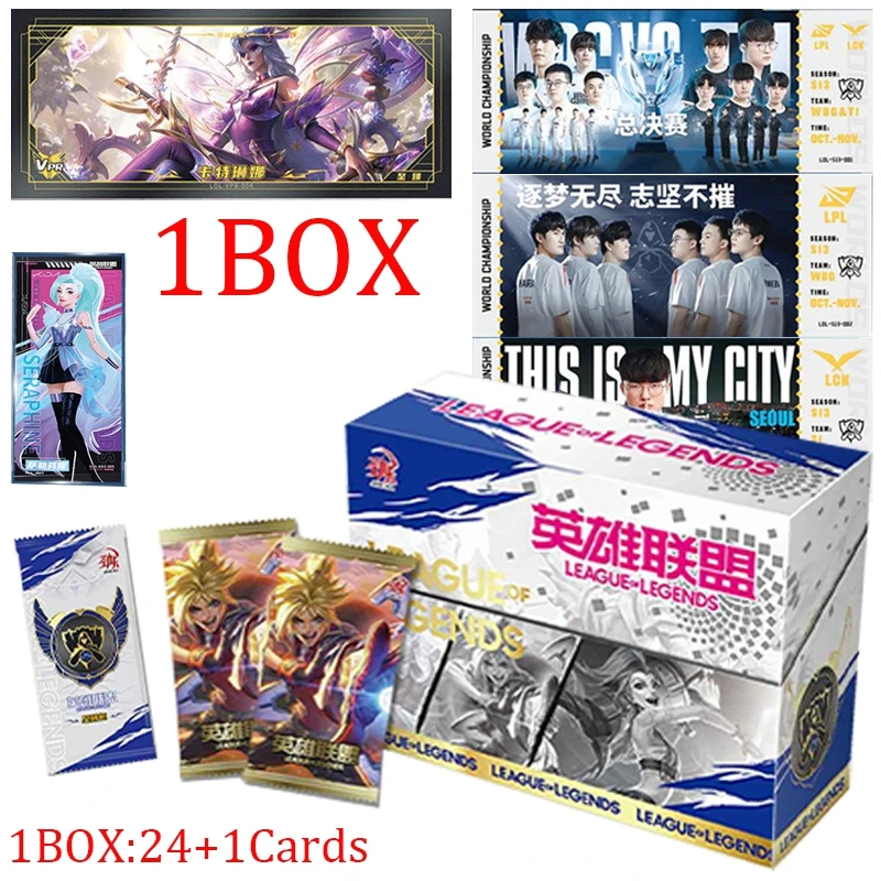 

New League Of Legends Anime TCG Game Collection Cards Pack Booster Box Rare Surrounding Table Toys For Family Children Gifts