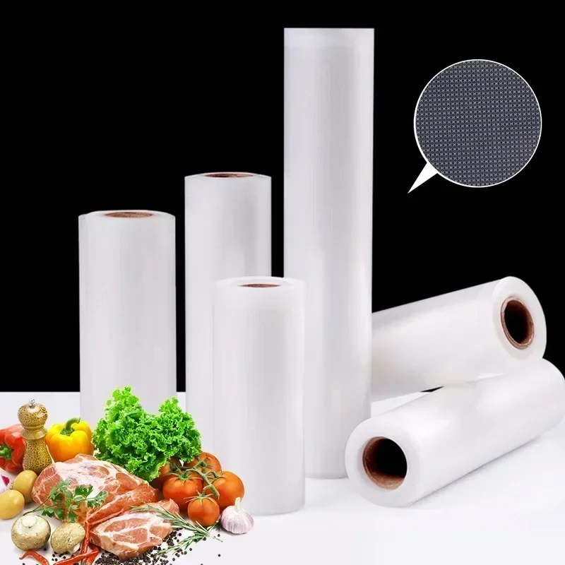 

For Dishwasher Bag Fresh Sealer Storage Fruit Reusable Safe 500cm/rolls Meat Bags Food Vacuum Veggies Freezer