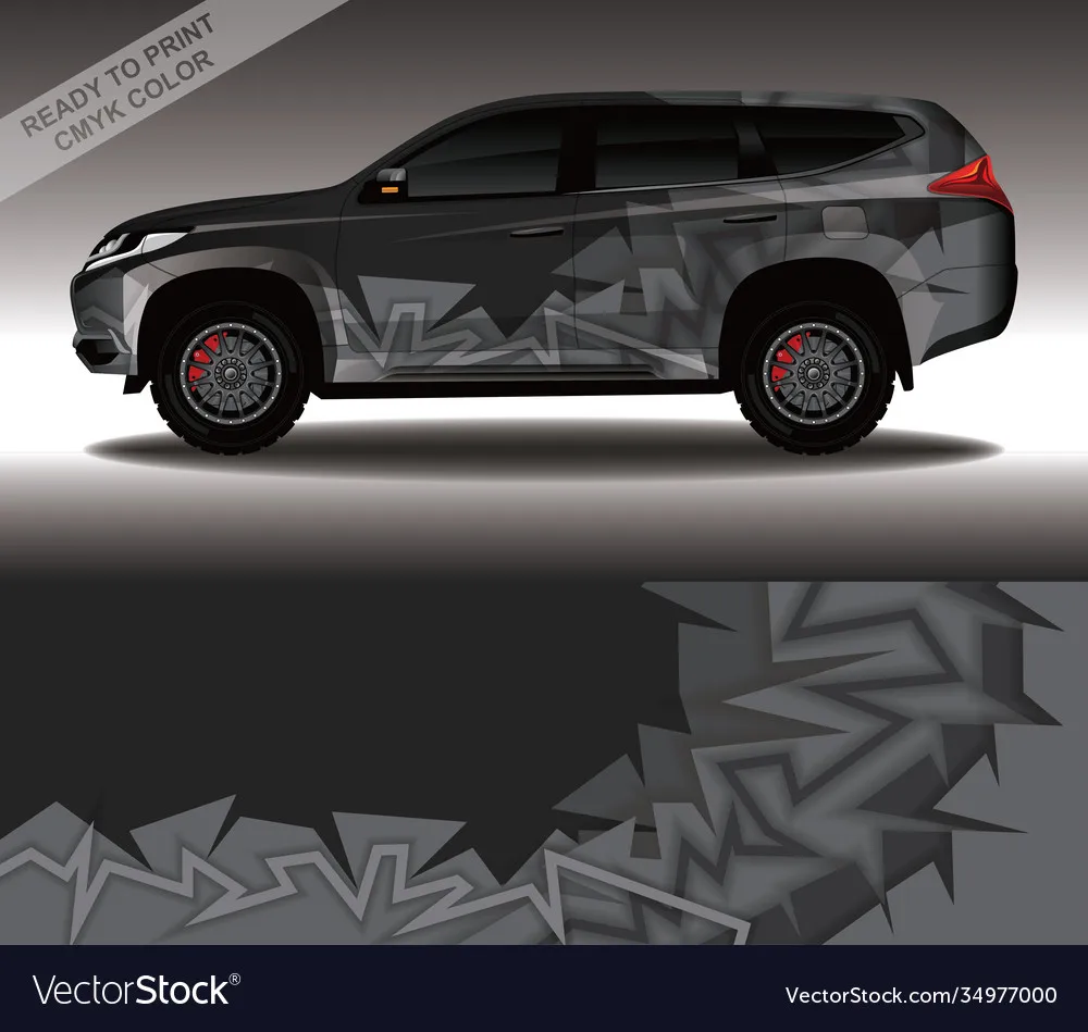 

Dark Gray Suv Car Graphic Decal Full Body Racing Vinyl Wrap Car Full Wrap Sticker Decorative Car Decal Length 400cm Width 100cm