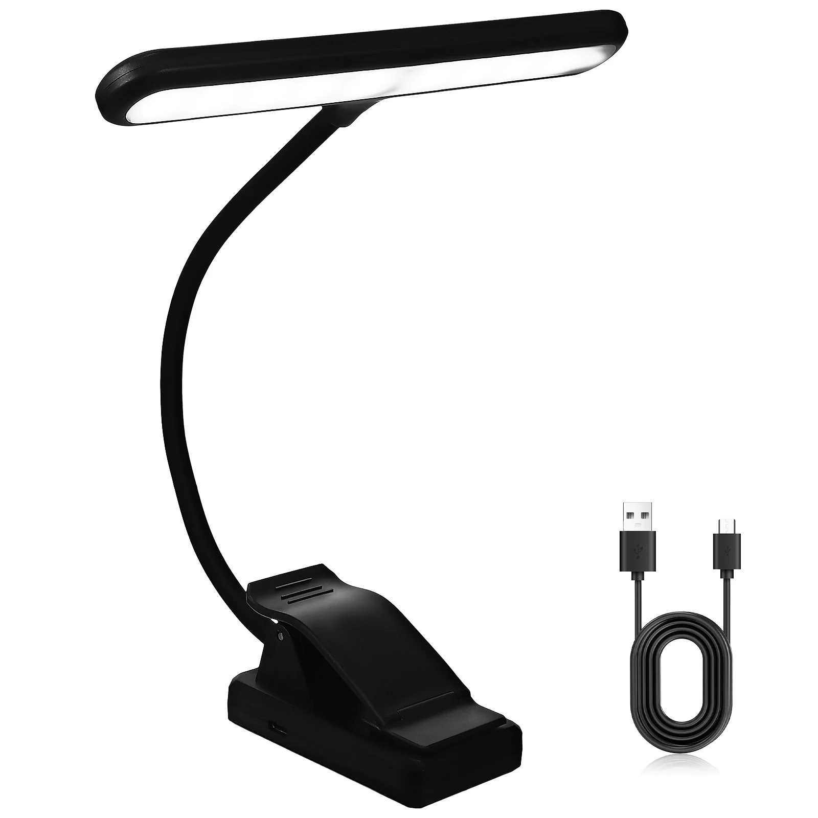 

LED Music Light Keyboard Clip on Reading Lights Desk Lamp for Books USB Piano Upright Table