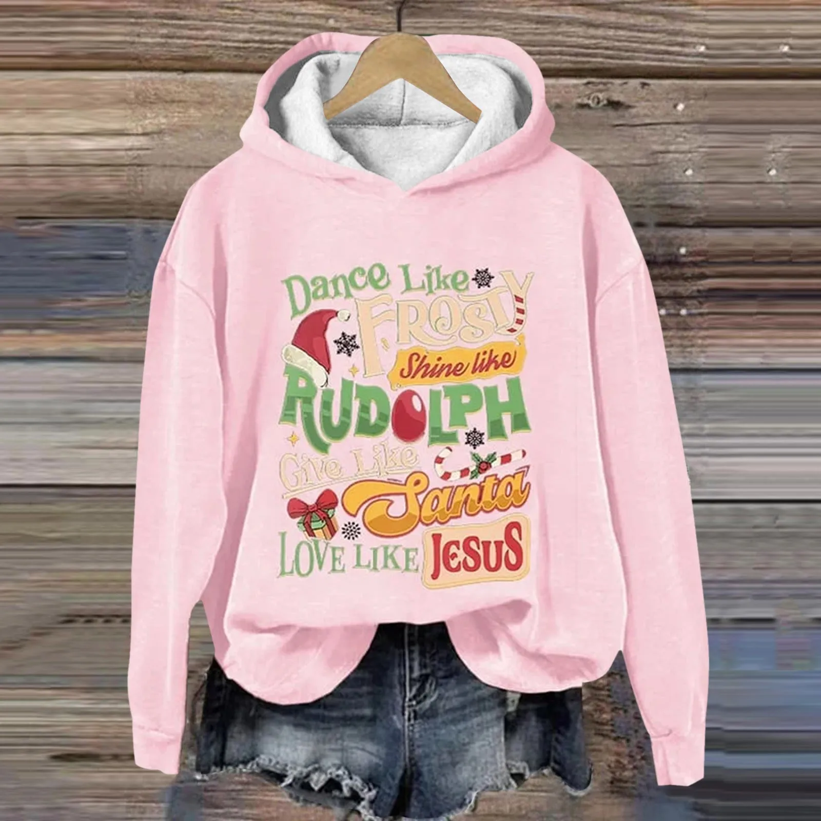 Women's Merry Christmas Printed Sweatshirt Fleece Hoodies Long Sleeve Shirts Pullover Fall Clothes
Women's Merry Christmas Printed Sweatshirt Fleece Hoodies Long Sleeve Shirts Pullover Fall Clothes