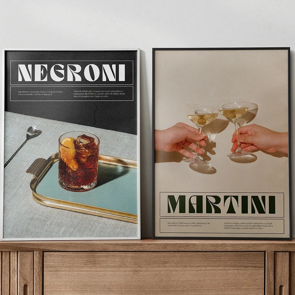M-Martini Art Poster Print N-Negroni Cocktail Bar Wall Retro Canvas Decor Wine Painting Linving Room Home Friend Cheers Pictures
M-Martini Art Poster Print N-Negroni Cocktail Bar Wall Retro Canvas Decor Wine Painting Linving Room Home Friend Cheers Pictures