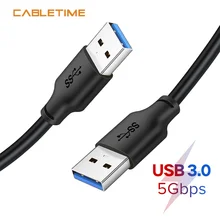 CABLETIME USB to USB Male Extension Cable Type A Male USB 3.0 Extender for Radiator Hard Disk Webcom USB 3.0 Cable N312 CABLETIME USB to USB Male Extension Cable Type A Male USB 3.0 Extender for Radiator Hard Disk Webcom USB 3.0 Cable N312