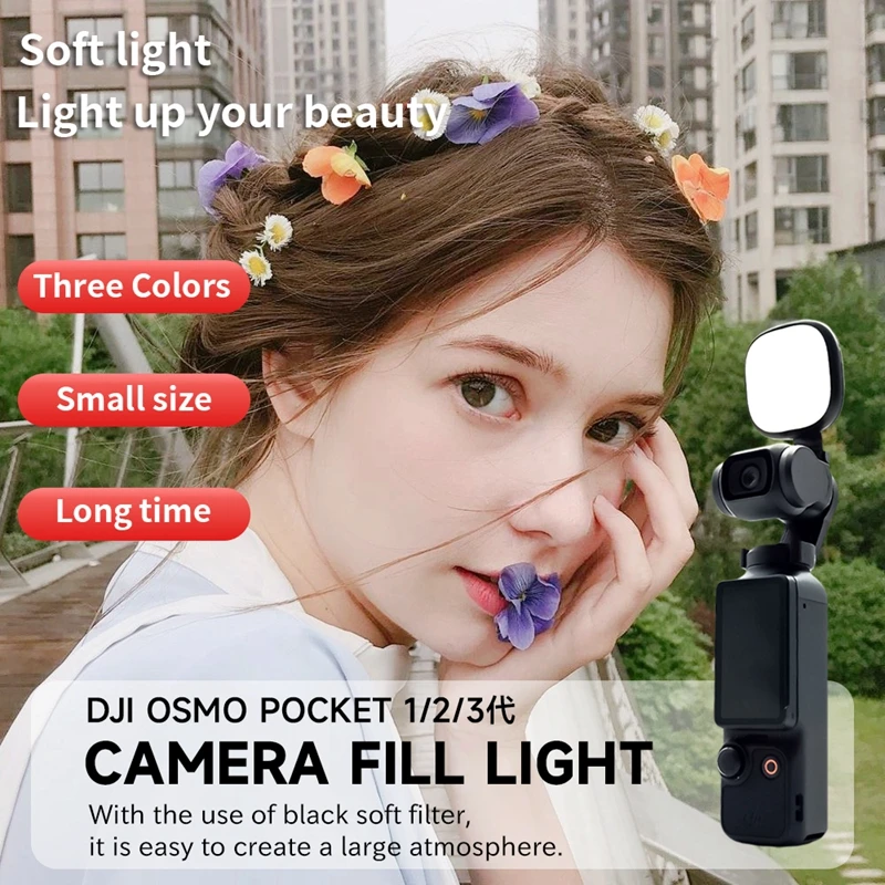 Для DJI Osmo Pocket 3 Camera Fill светильник Холодный натуральный теплый Диммируемый Цвет температуры LED Studio Video аксессуары для фотосессии
Для DJI Osmo Pocket 3 Camera Fill светильник Холодный натуральный теплый Диммируемый Цвет температуры LED Studio Video аксессуары для фотосессии