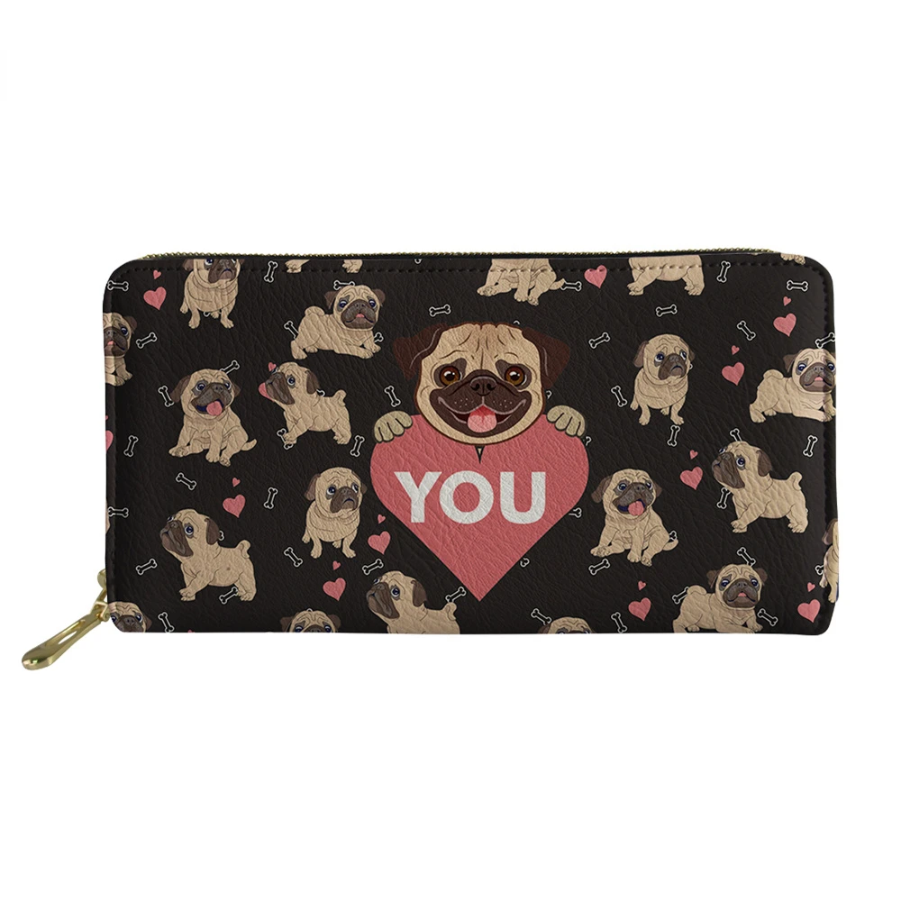 Cartoon Pug Dog Love 3D Print Women's Pu Leather Long Wallets Coin Purse Female Wallets Girls Gifts Wholesale Free Shipping
Cartoon Pug Dog Love 3D Print Women's Pu Leather Long Wallets Coin Purse Female Wallets Girls Gifts Wholesale Free Shipping