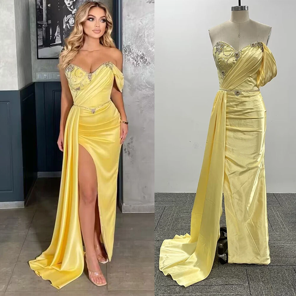 Prom Gown Sexy Off Shoulder Backless Sweetheart Sheath Evening Dresses Women Dress Sequined Exquisite Robe De Soiree
Prom Gown Sexy Off Shoulder Backless Sweetheart Sheath Evening Dresses Women Dress Sequined Exquisite Robe De Soiree