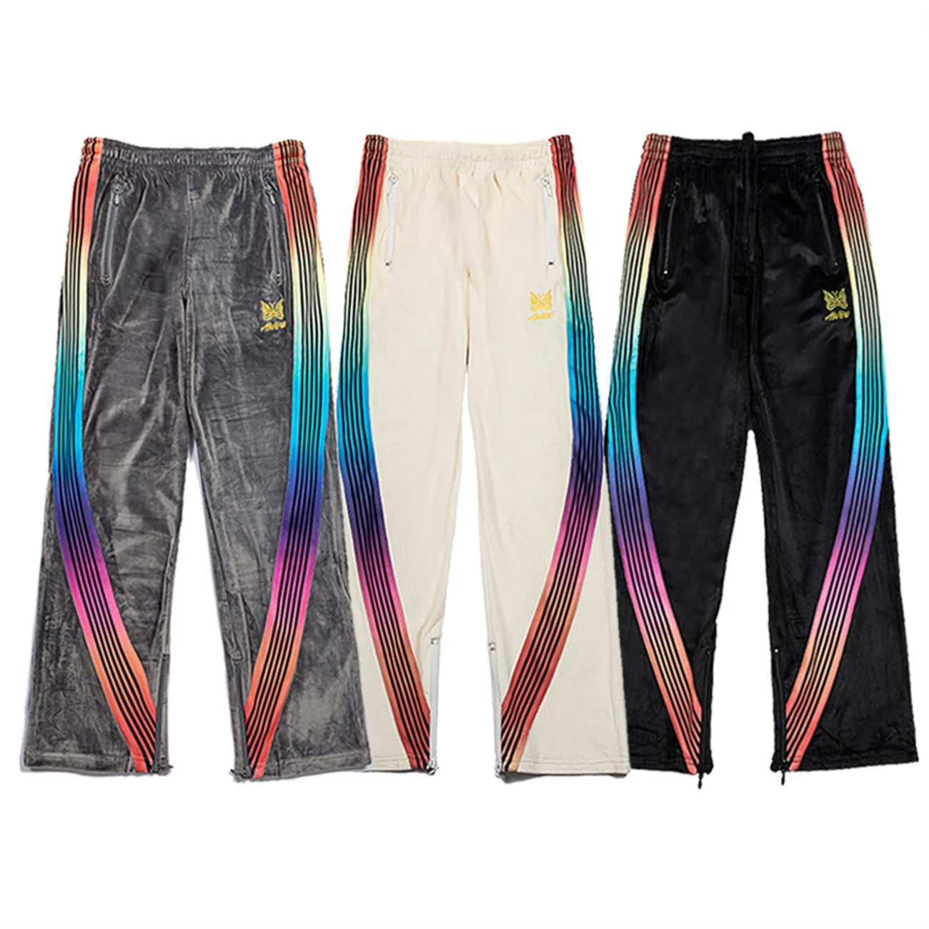 CZTOP Brand Fashion AWGE x Needles Color Gradient Plush Casual Pants Straight Loose Tube Webbing Pantswide Leg Pants Unisex
CZTOP Brand Fashion AWGE x Needles Color Gradient Plush Casual Pants Straight Loose Tube Webbing Pantswide Leg Pants Unisex
