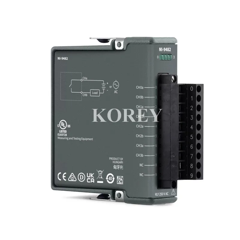 NI-9482 C-series модуль релейного выхода, 4-канальный SPST, 783906-01, пожалуйста, Задайте вопрос 
NI-9482 C-series модуль релейного выхода, 4-канальный SPST, 783906-01, пожалуйста, Задайте вопрос