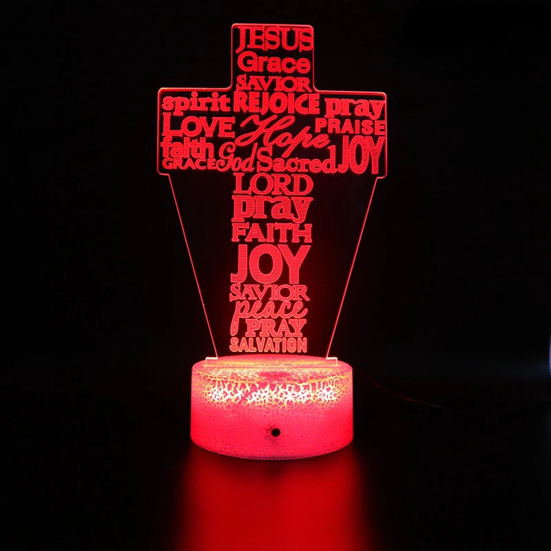 Nighdn Religious Cross LED Night Light Acrylic USB Table Lamp 7 Color Bedroom Decoration Virgin Mary Nightlight Christmas Gifts 
Nighdn Religious Cross LED Night Light Acrylic USB Table Lamp 7 Color Bedroom Decoration Virgin Mary Nightlight Christmas Gifts